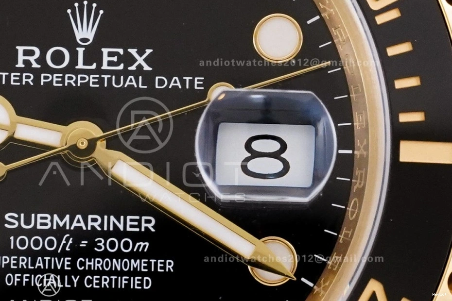 Black Clean YG Best Dial 126618 On Edition SH3235 YG Submariner 1:1 Bracelet LN 0319